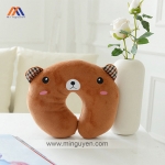 GỐI KÊ CỔ HÌNH GẤU NÂU