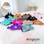 BỊT MẮT NGỦ THÊU HÌNH THÚ NGHỘ NGHĨNH
