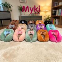 GỐI KÊ CỔ CAO SU NON CÔNG THÁI HỌC THÊU HÌNH THÚ